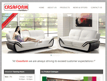 Tablet Screenshot of casaformfurniture.com